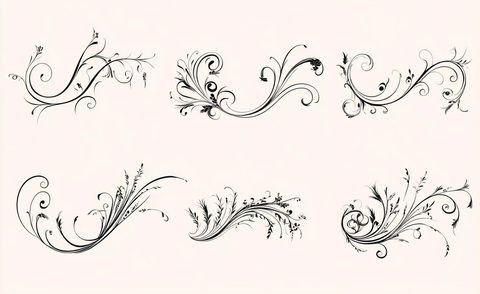 婚礼邀请卡装饰元素