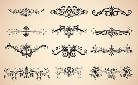 婚礼邀请卡装饰元素