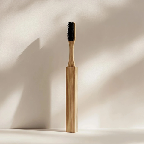 竹制牙刷黑色刷毛