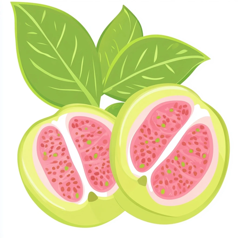 粉色绿色番石榴