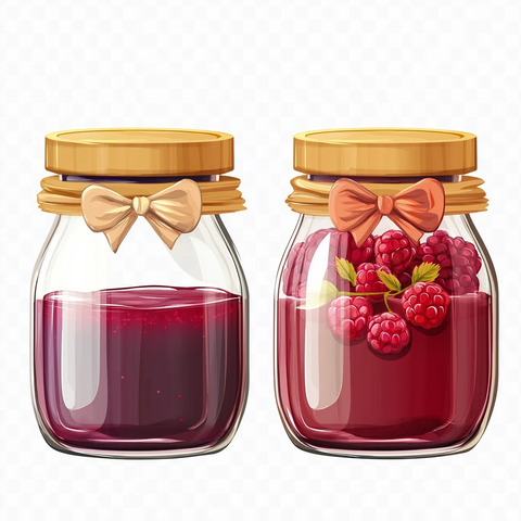 玻璃罐装果酱