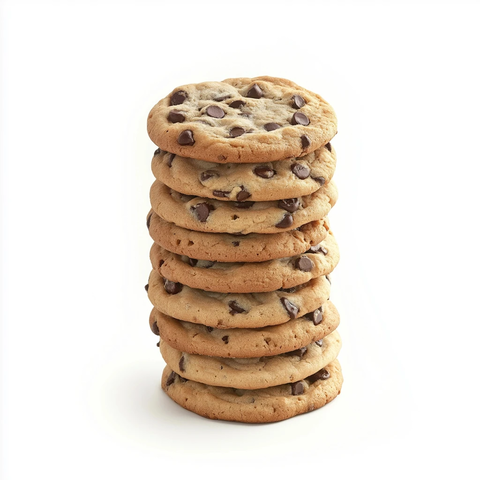 高叠巧克力曲奇饼