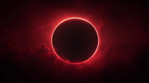 暗红黑色圆形渐变