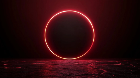 暗红黑色圆形渐变