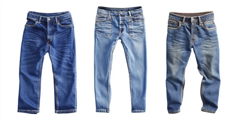 蓝色牛仔裤透明背景
