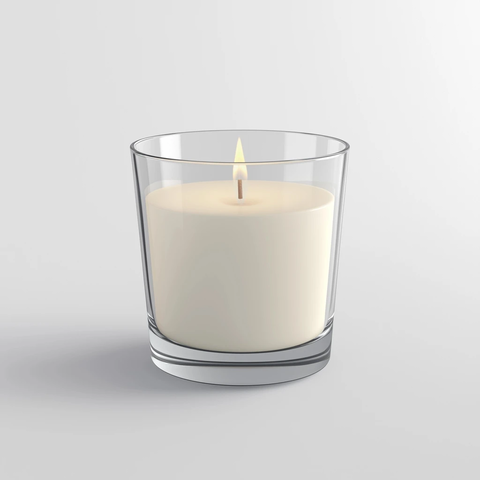 玻璃杯中的蜡烛