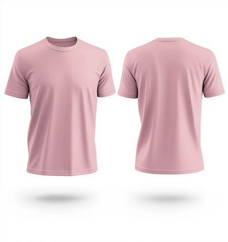 浅粉色T恤模板