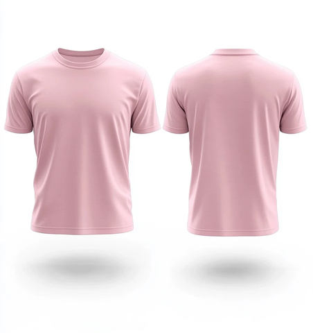 浅粉色T恤模板