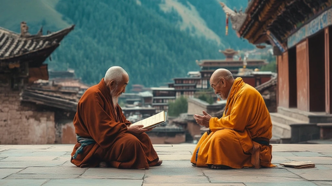 僧侣研读