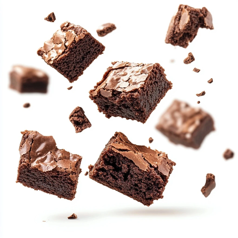 巧克力布朗尼漂浮