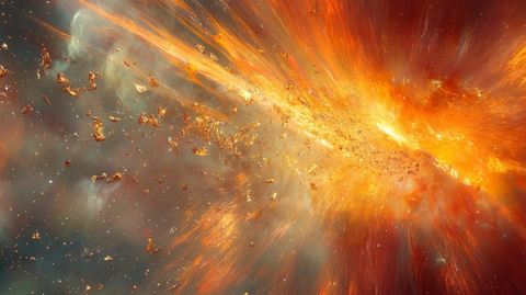 金色红色橙色放射条纹