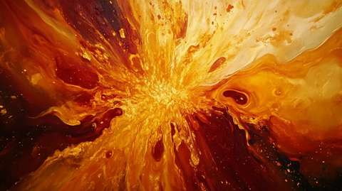 金色红色橙色放射条纹