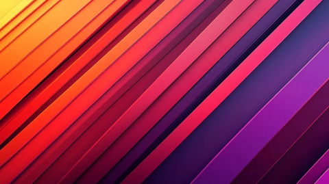 红橙紫渐变日落