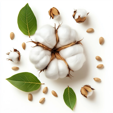 棉花花与种子