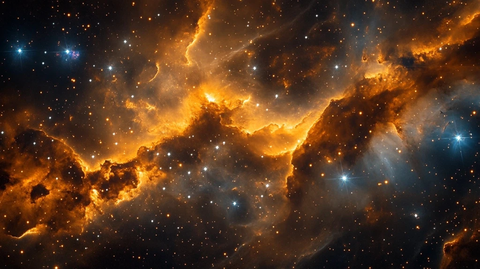 宇宙爆炸金黑光点