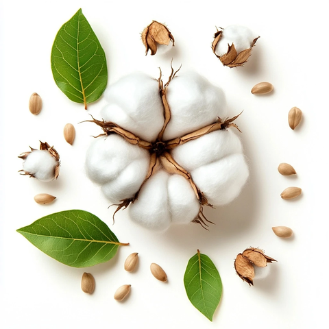 棉花花与种子