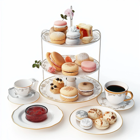 三层托盘下午茶