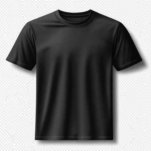 黑色T恤模板