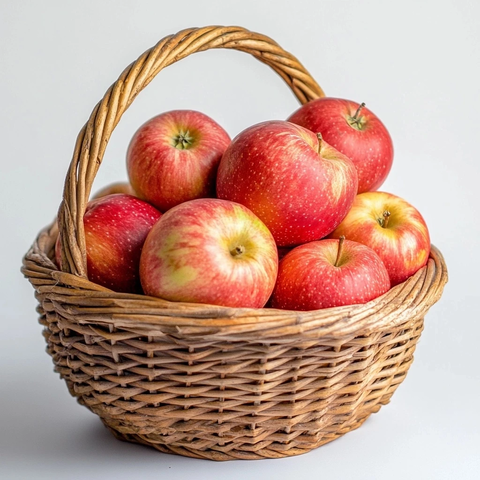 白底苹果篮