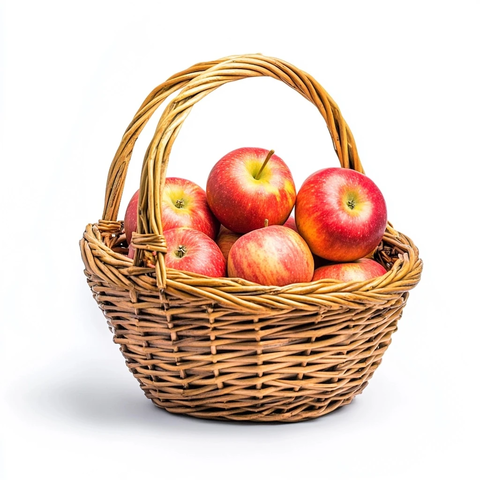 白底苹果篮