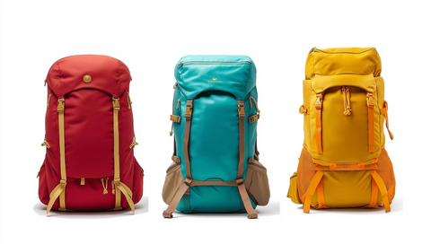 三色户外背包