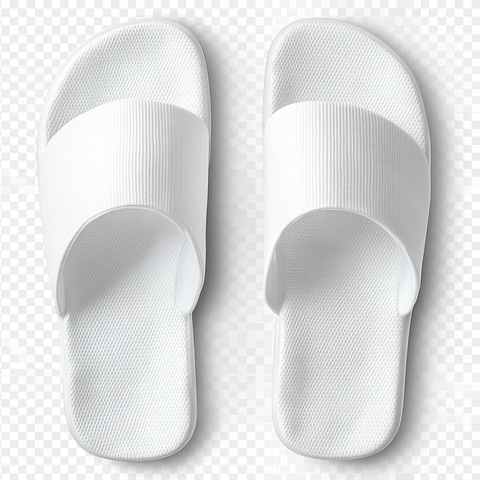 白色家居拖鞋