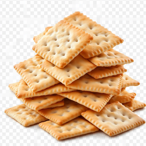 盐脆饼干堆