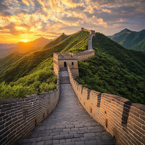 日落长城