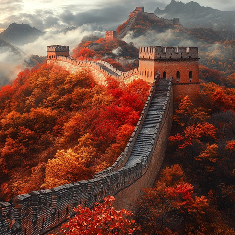 秋意长城