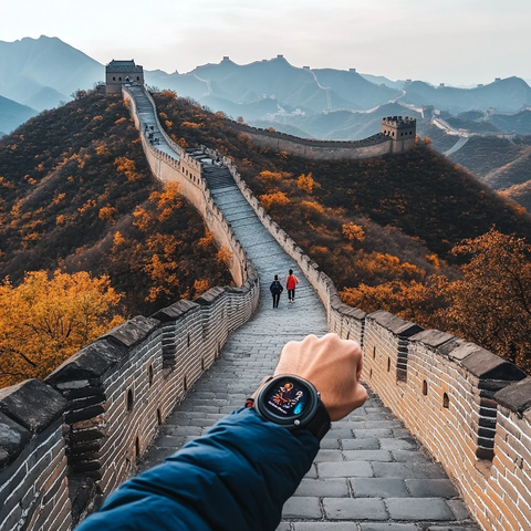 秋日漫步长城
