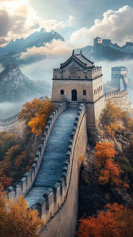 红外视角下的长城