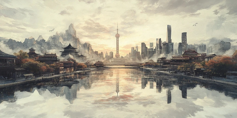 新旧交融的都市