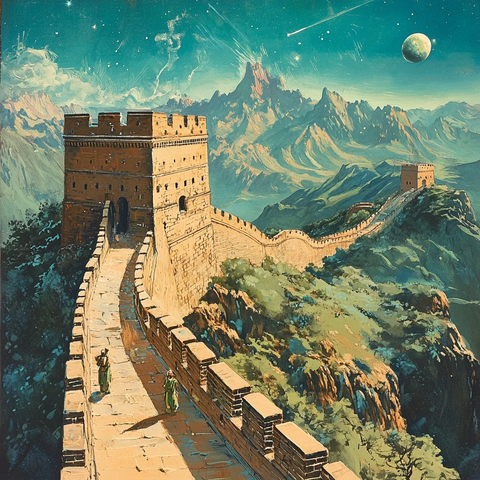 月夜长城