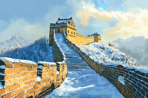 雪覆长城