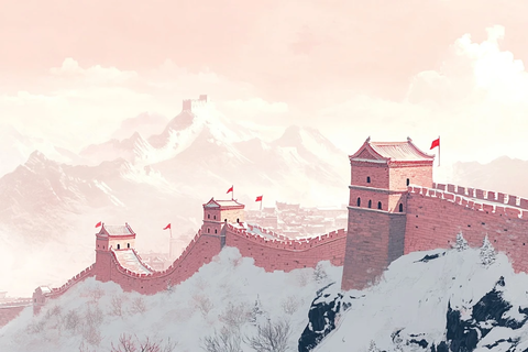 雪覆长城