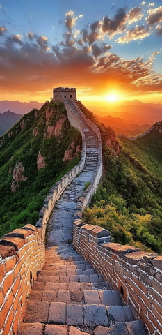 日出长城