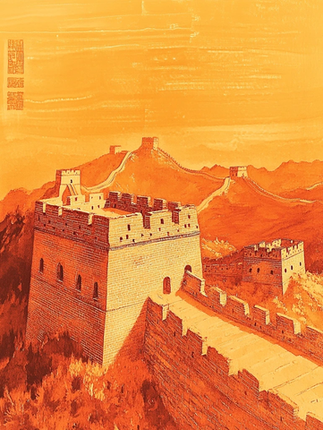 暖色调长城