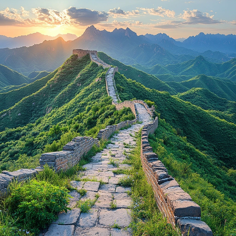 日出长城
