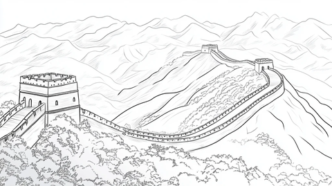 线描长城