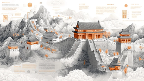 古风古韵长城图