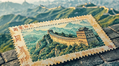 邮票上的长城