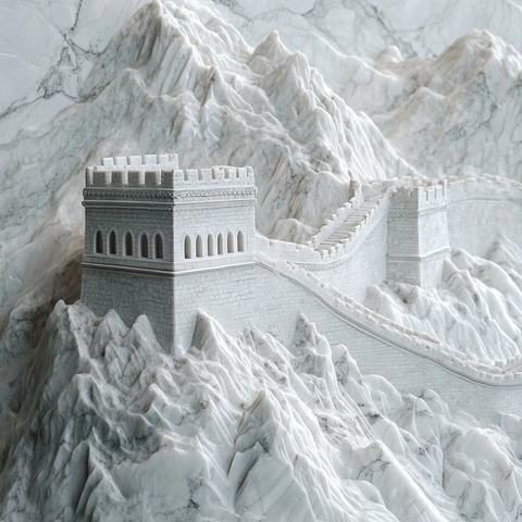 大理石质感长城