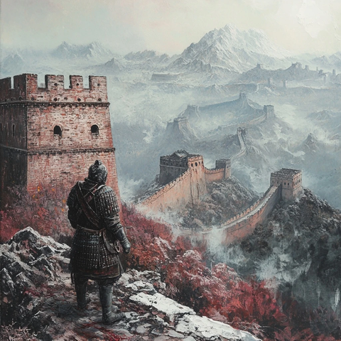 古代战士望长城