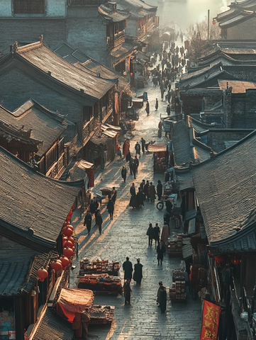 古街中的市井生活