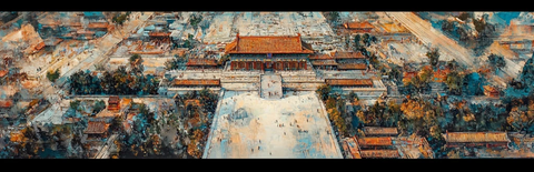 紫禁城鸟瞰图