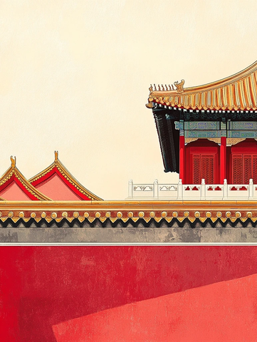 紫禁城建筑与屋檐