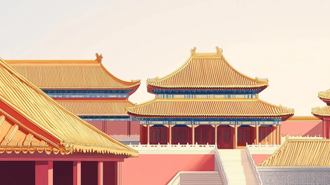 紫禁城建筑与屋檐