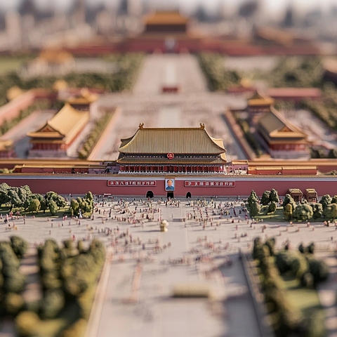 天安门广场微缩模型