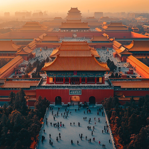 白天俯瞰紫禁城