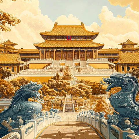 紫禁城金色装饰